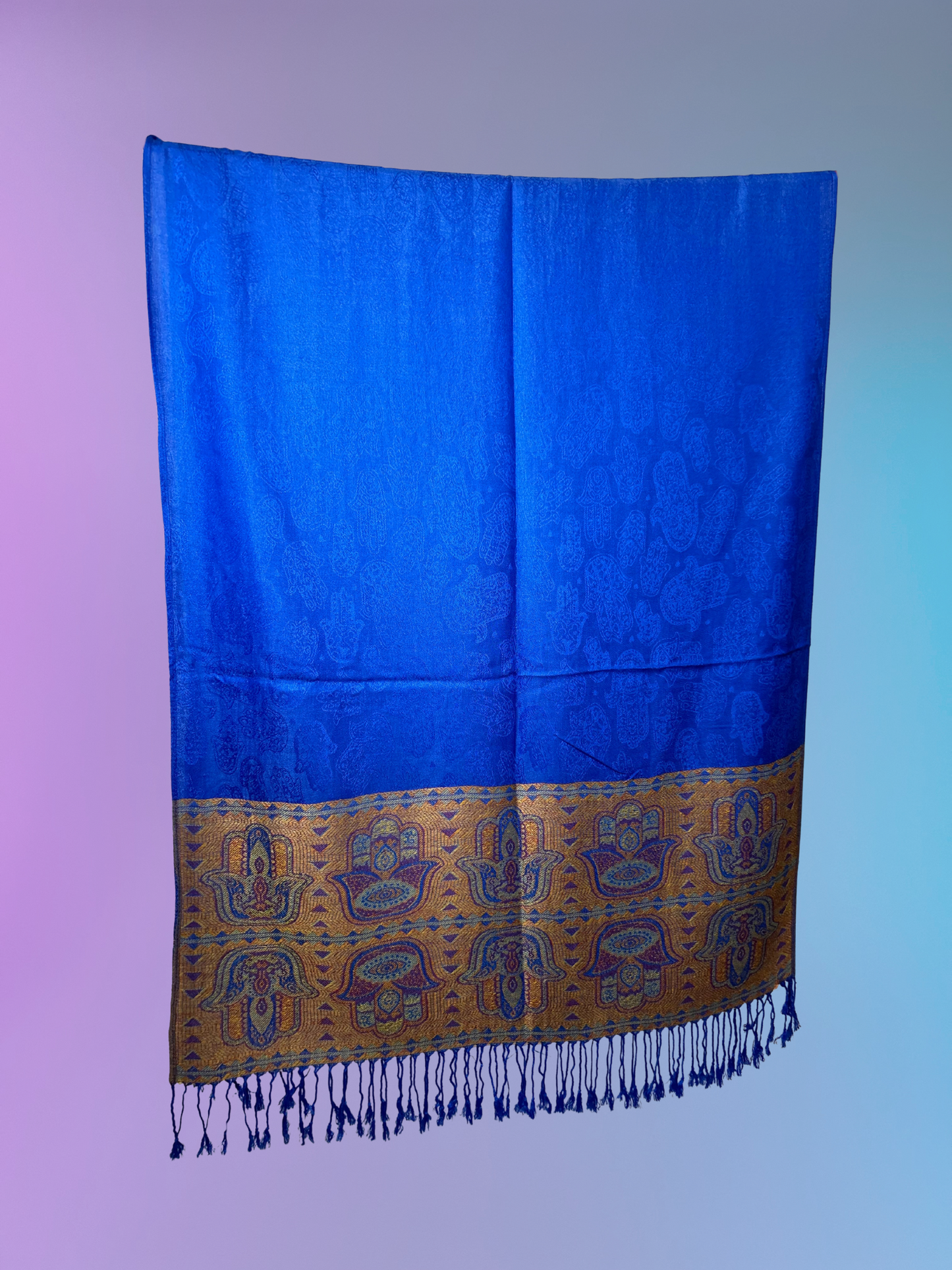Hamsa Pashmina (Dodger Blue)