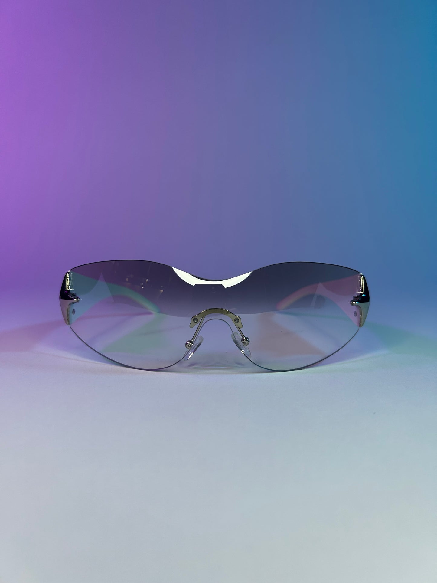 Y2K Baby Sunglasses (White/Clear)