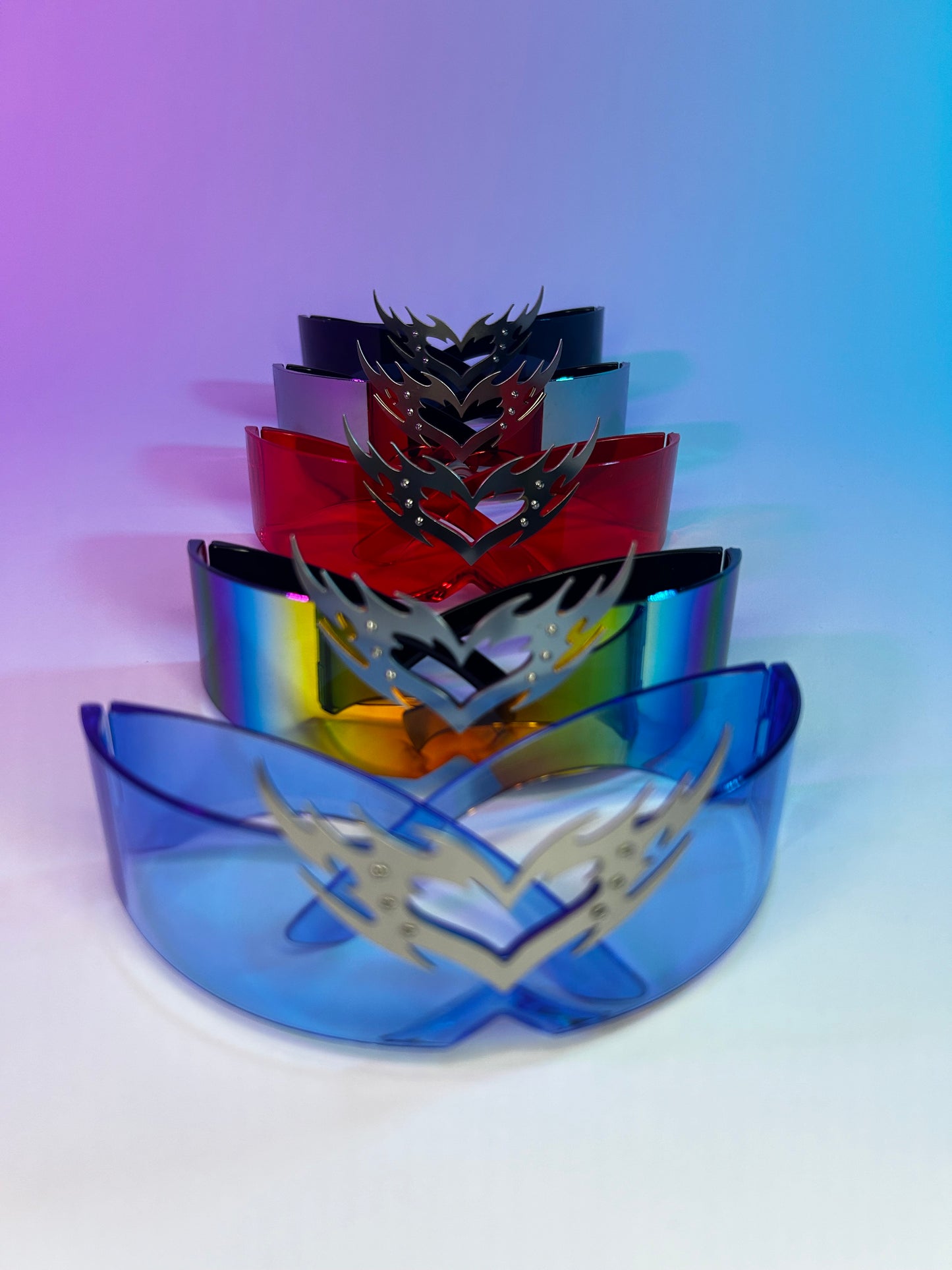 Queen of Hearts Sunglasses (Silver Reflective)