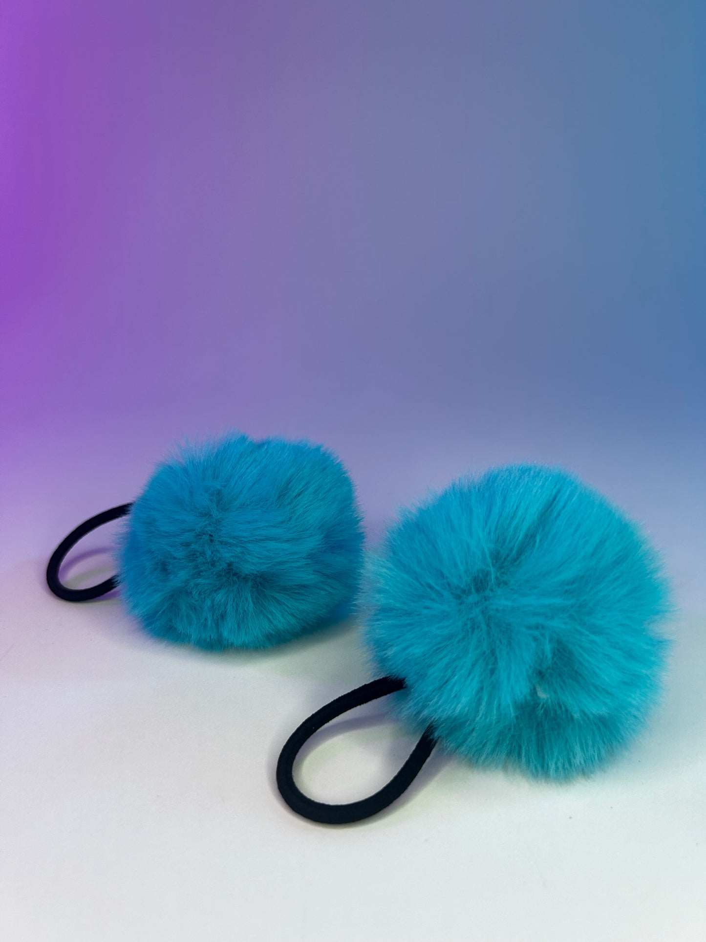Hair Poms (Blue)