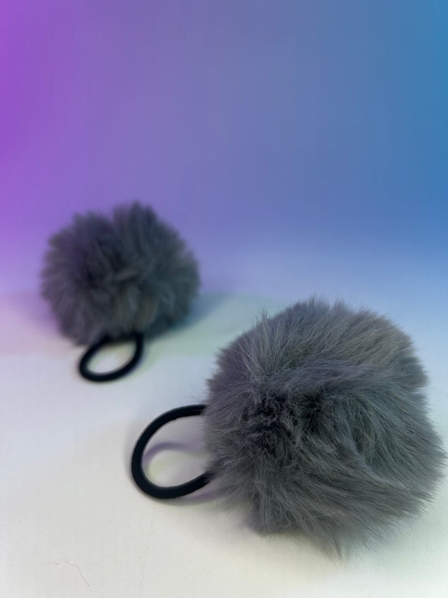 Hair Poms (Grey)