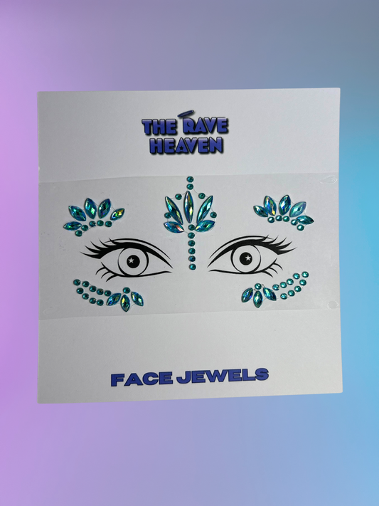 Festival Fairy Face Jewels (Turquoise)