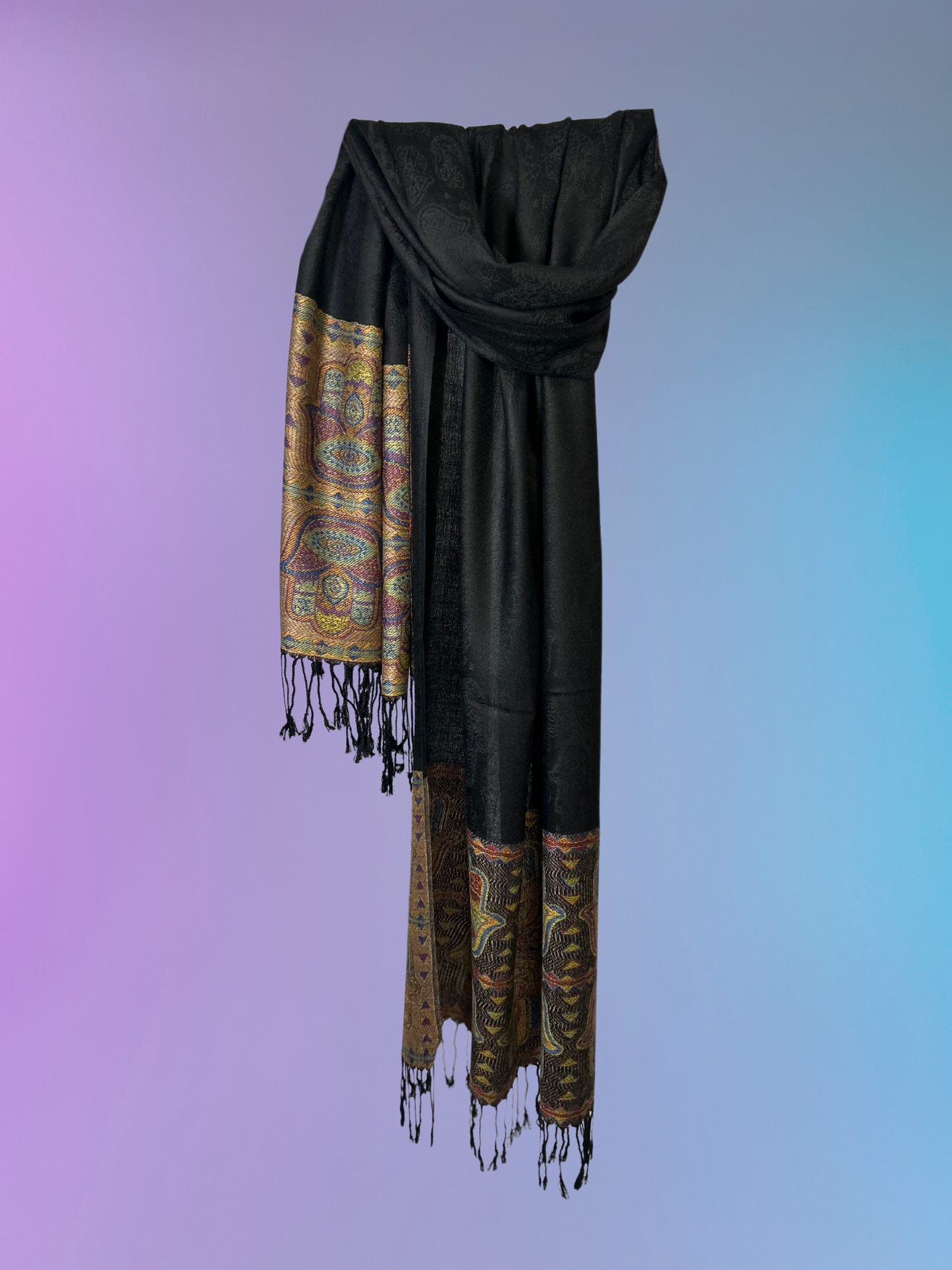 Hamsa Pashmina (Black)