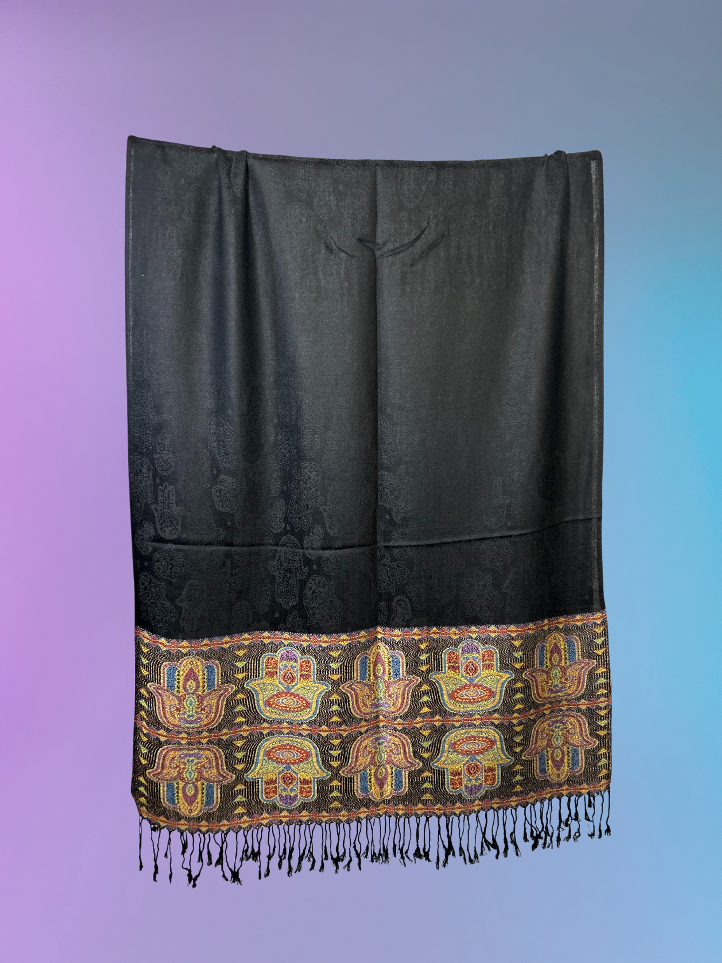 Hamsa Pashmina (Black)