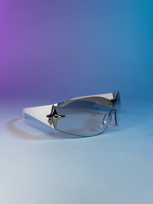 Y2K Baby Sunglasses (White/Clear)