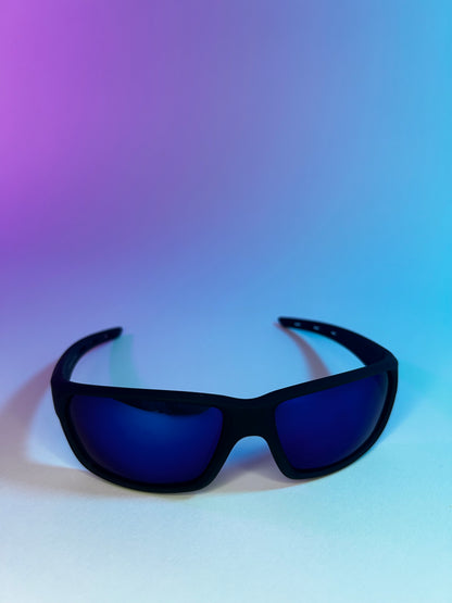 Stay Feral Sunglasses(Blue Reflective)