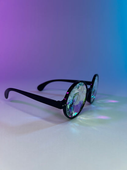 Black Kaleidoscope Glasses