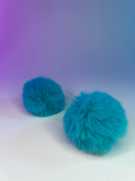 Hair Poms (Blue)