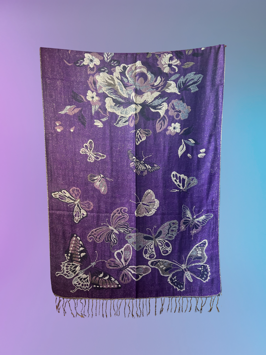 Butterfly Pashmina 2.0 (Purple)