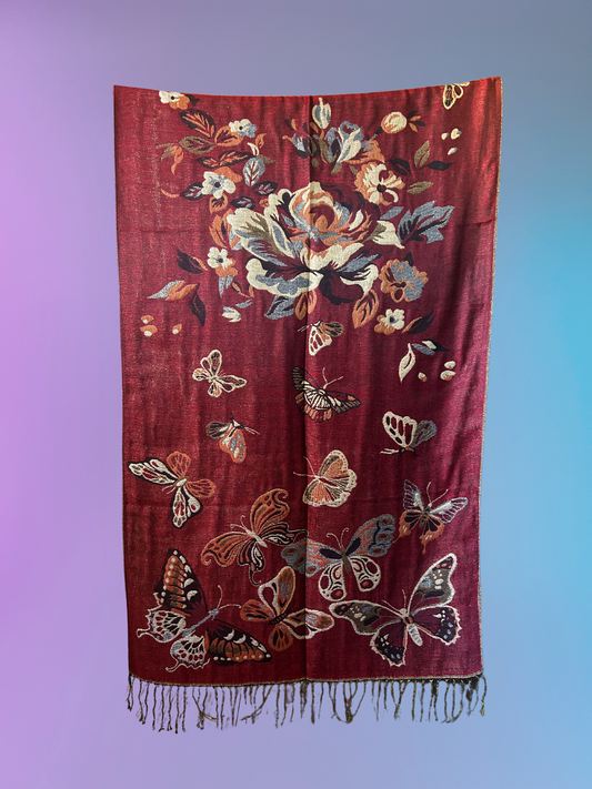 Butterfly Pashmina 2.0 (Red)