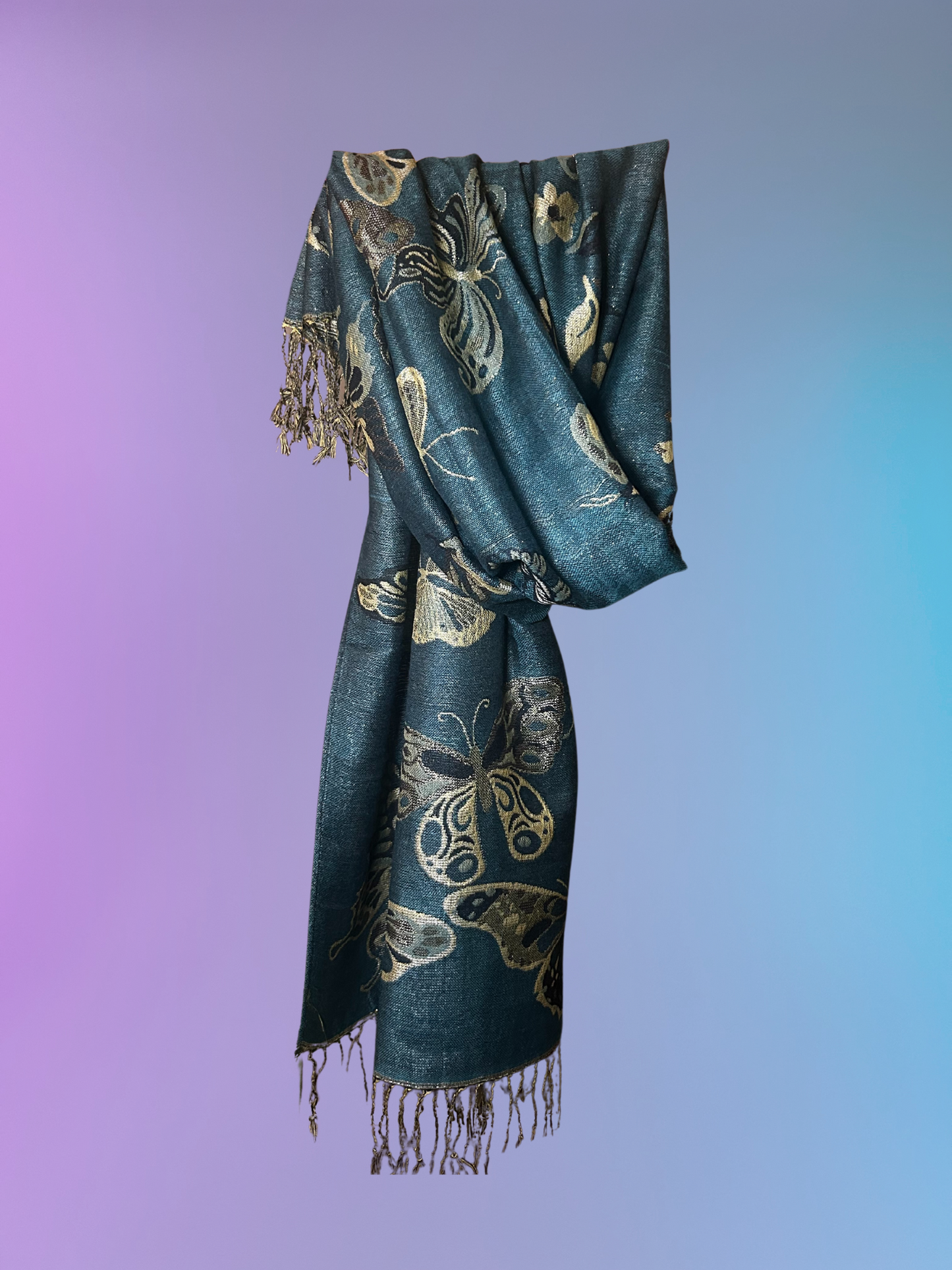 Butterfly Pashmina 2.0 (Turquoise)