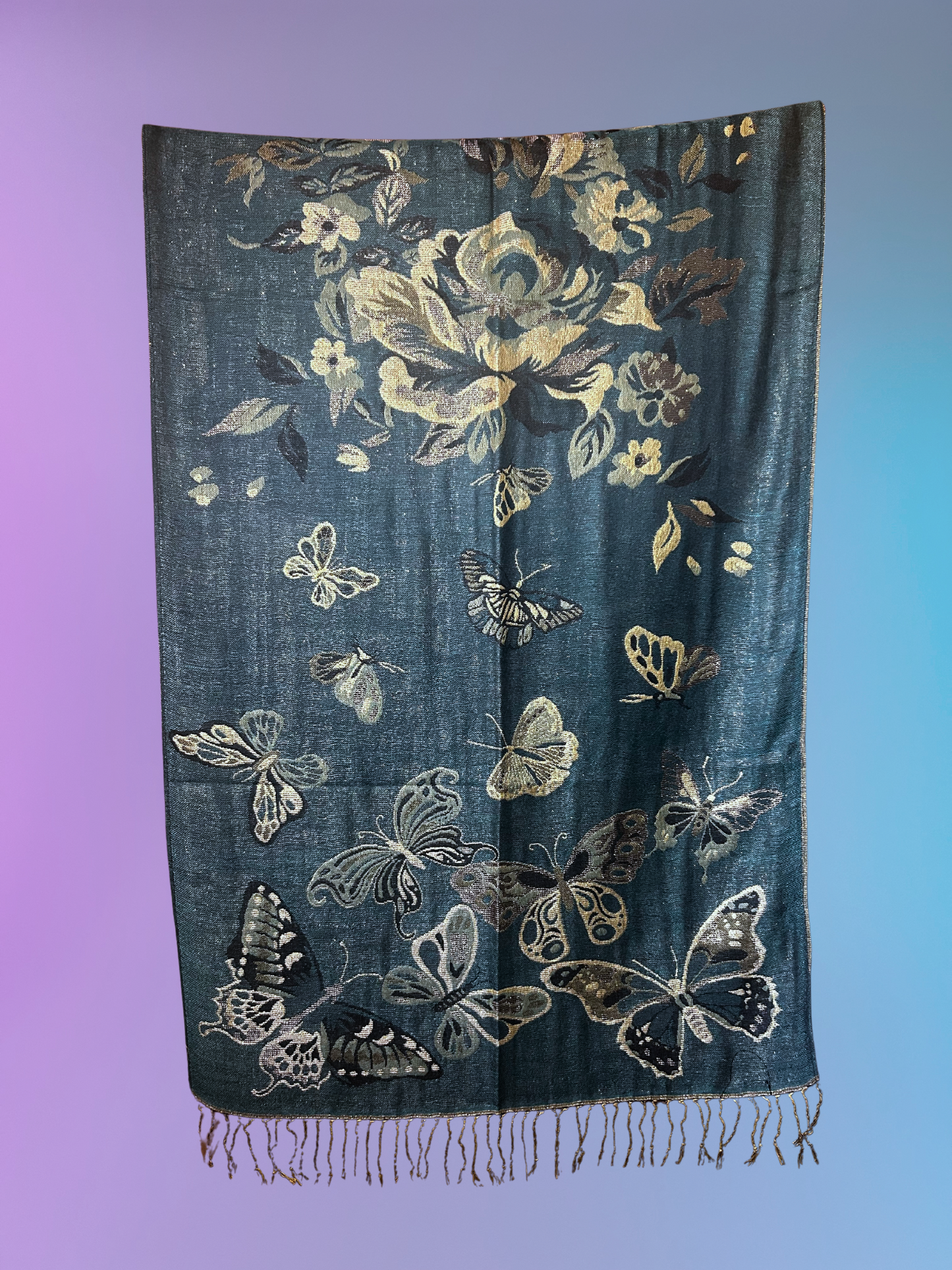 Butterfly Pashmina 2.0 (Turquoise)